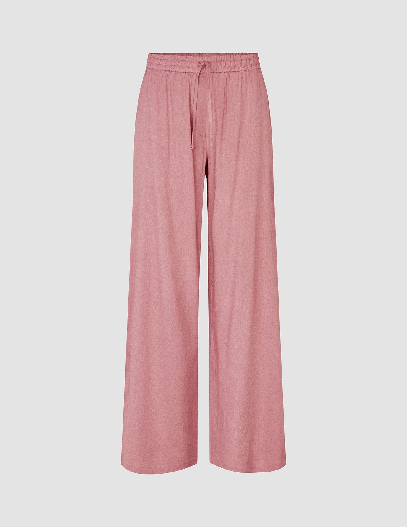 Women's Linen Pants Relaxed Dusty Cerise